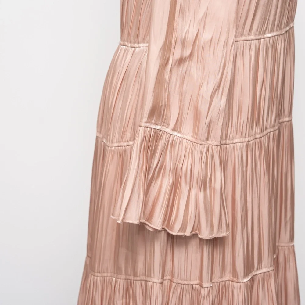 Cinq a Sept - Nina Tiered‎ Satin Midi Dress